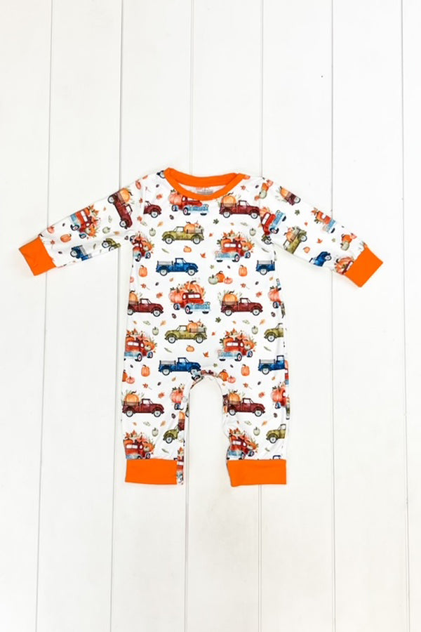 Pumpkin Patch Truck Romper