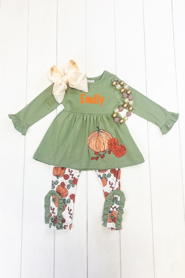 Sage Pumpkin Pant Set