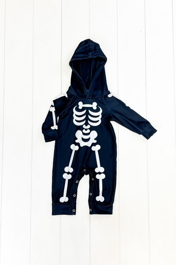 Skeleton Hooded Romper