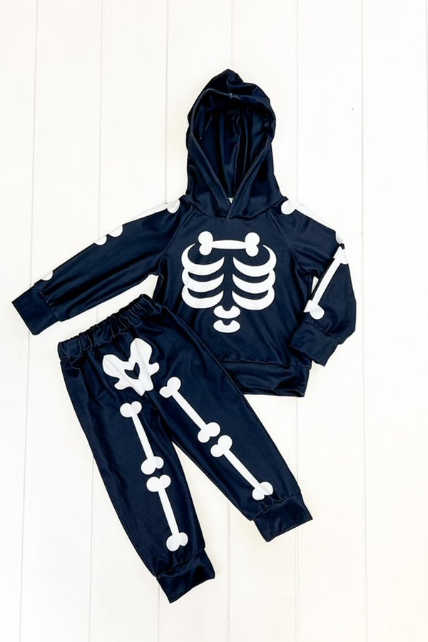 Skeleton Hooded Jogger Set