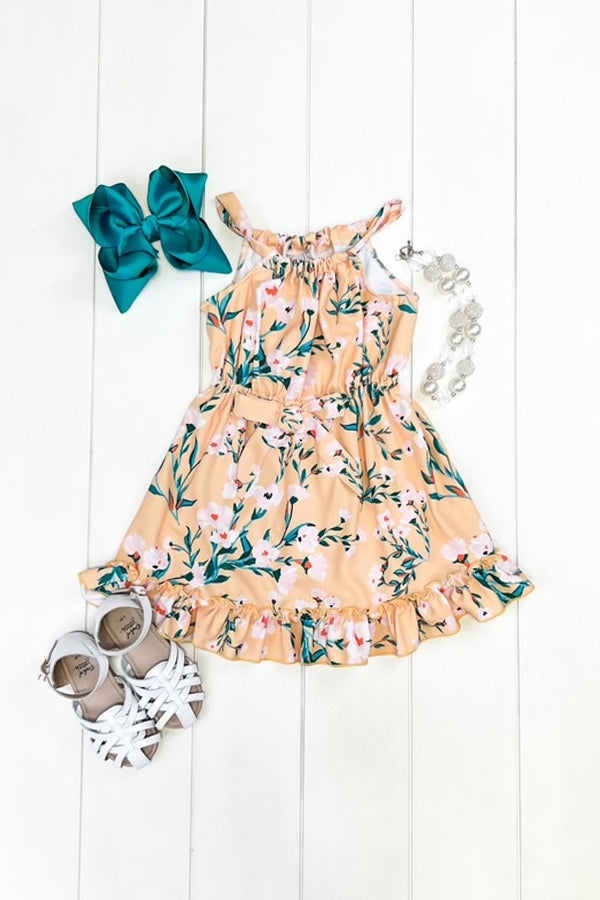 Yellow Floral Dress