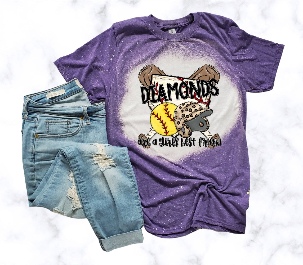 Diamonds Are A Girls Best Friend-MANY COLORS