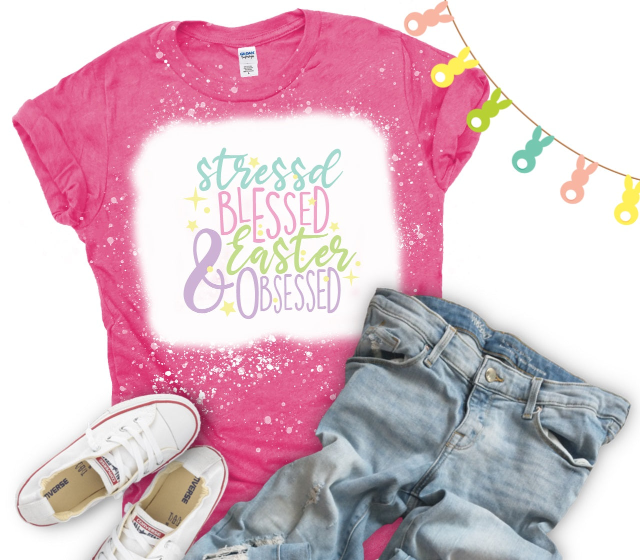 Stressed Blessed & Easter Obsessed-MANY COLORS