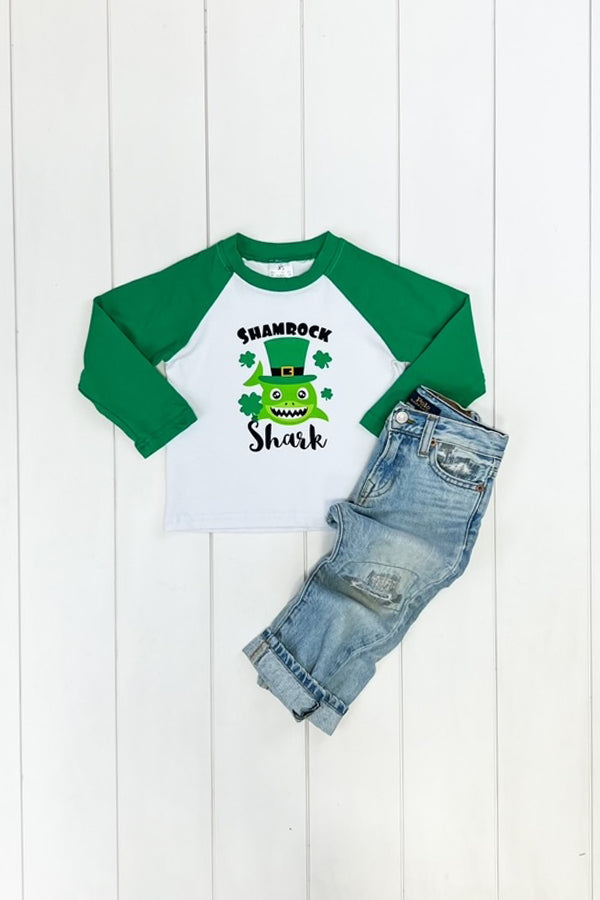 Shamrock Shark Raglan