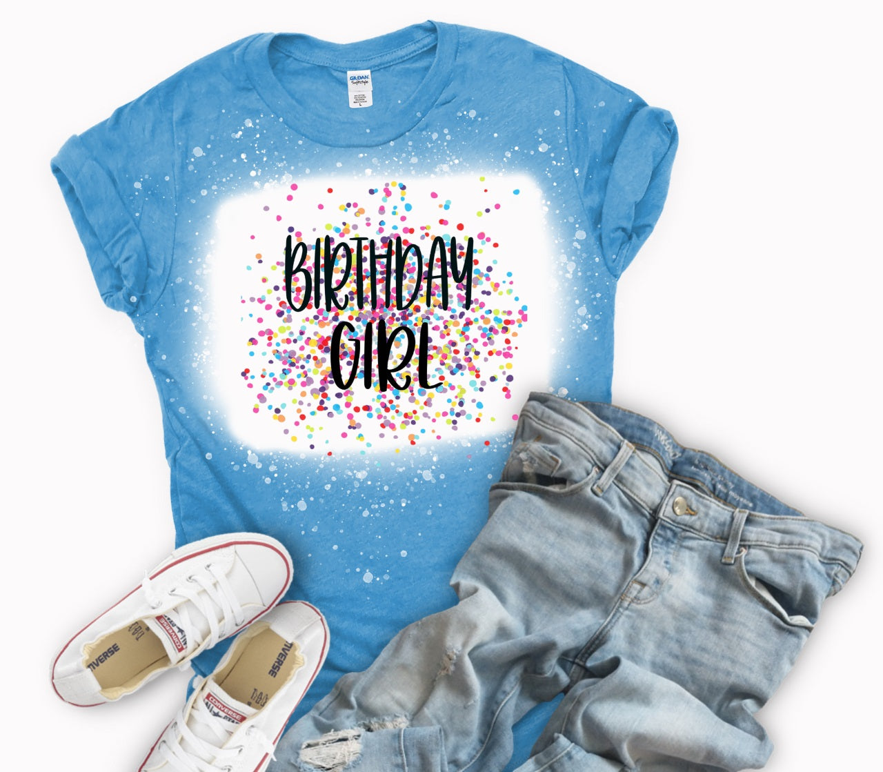 Confetti Birthday Girl-MANY COLORS