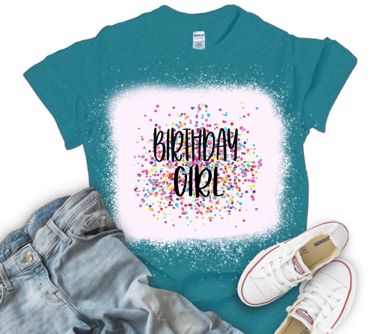 Confetti Birthday Girl-MANY COLORS