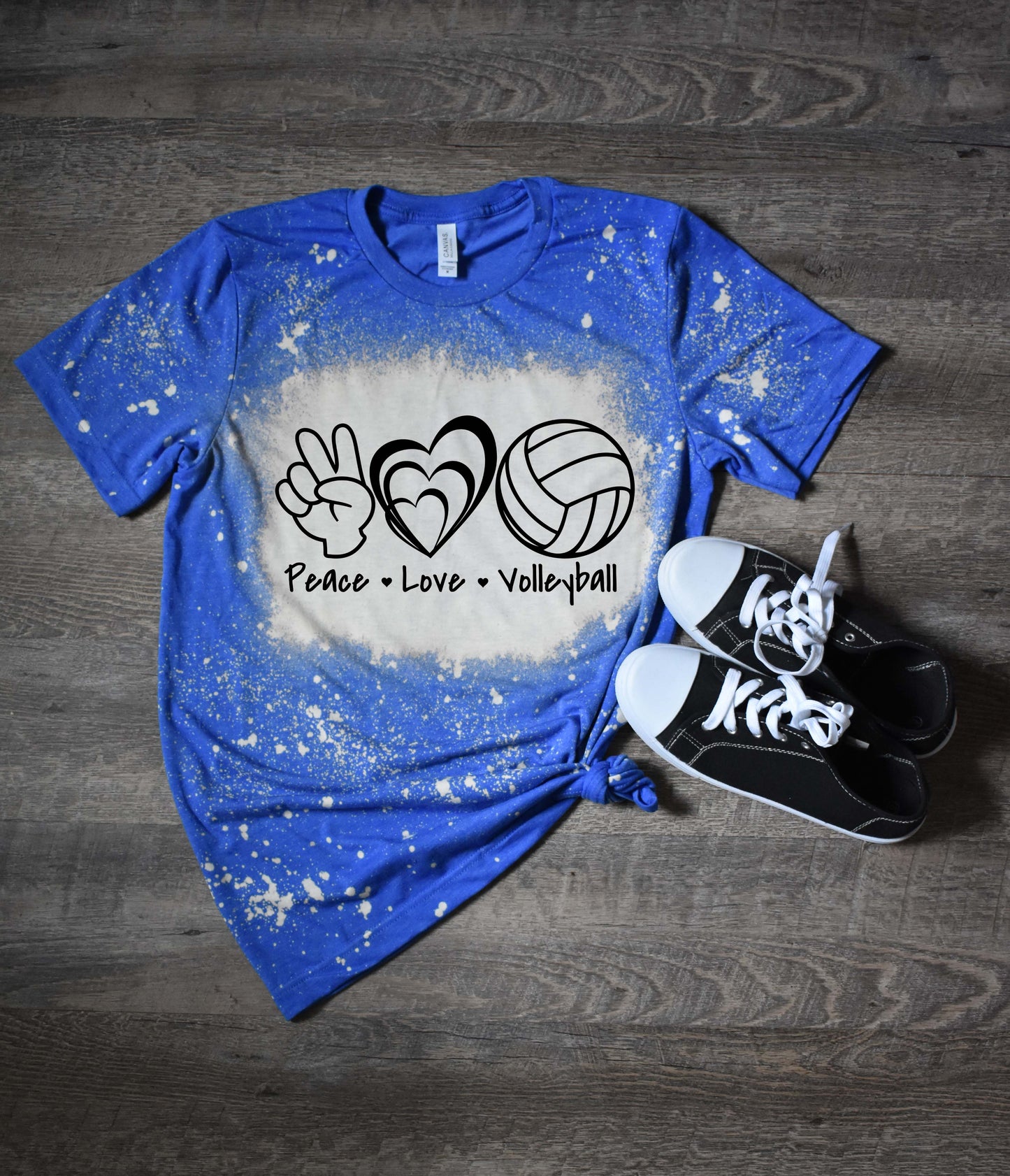 Peace, Love, Volleyball-Many Colors