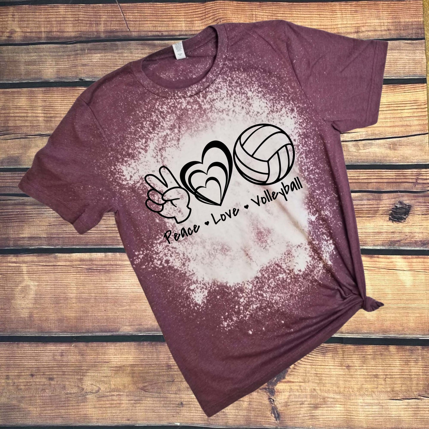 Peace, Love, Volleyball-Many Colors