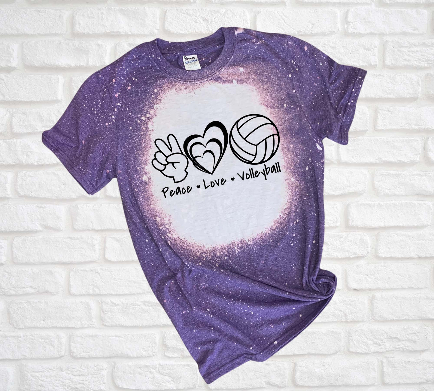 Peace, Love, Volleyball-Many Colors