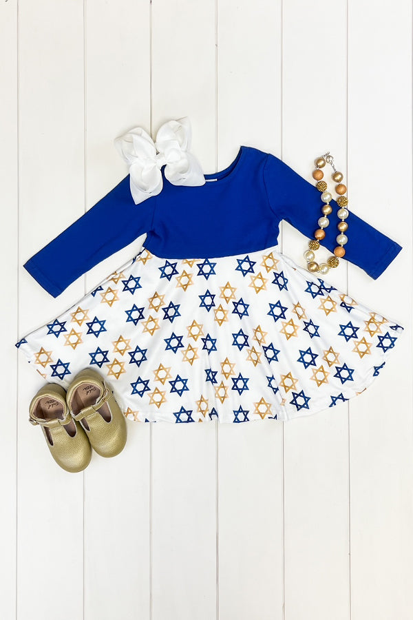 Blue & Gold Star of David Dress