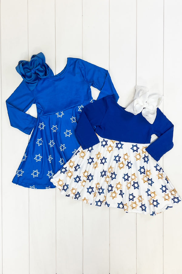 Blue & Gold Star of David Dress