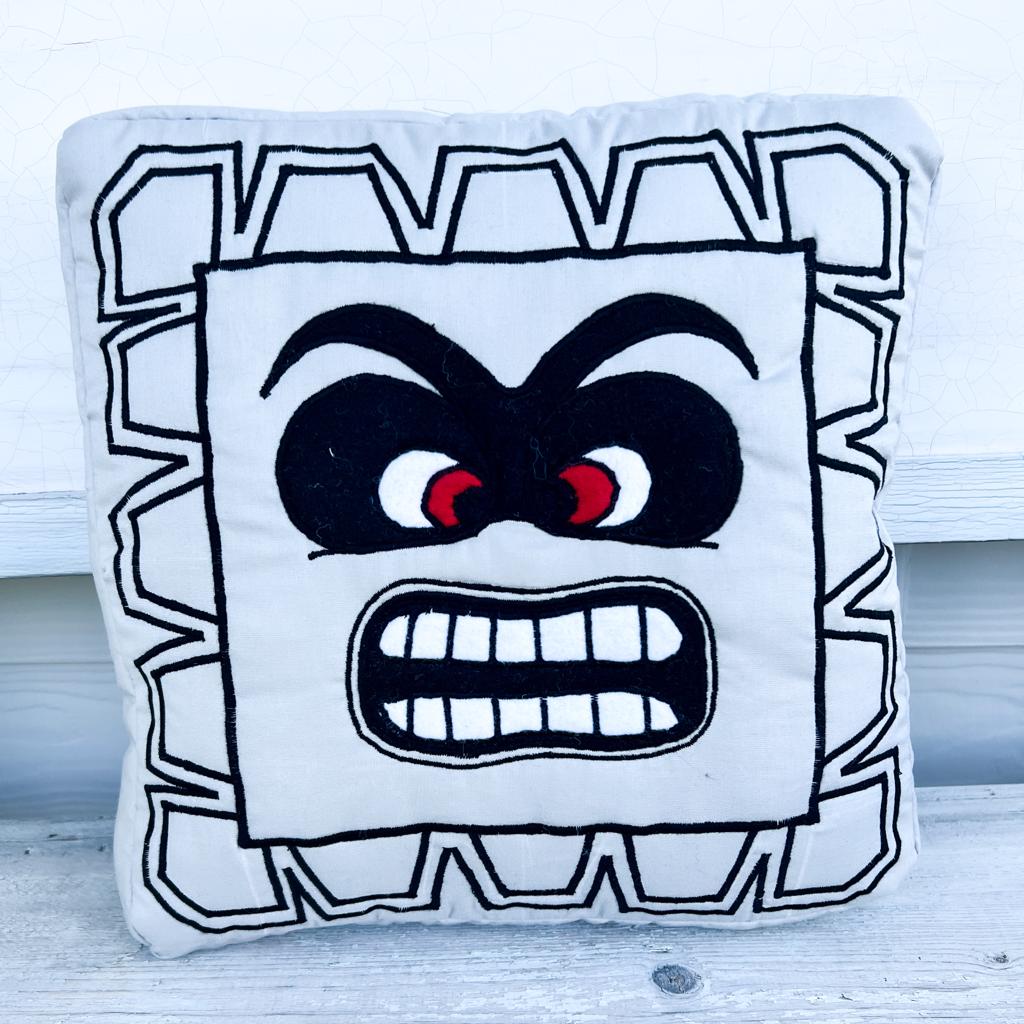 ANGRY BRICK VIDEOGAME INSPIRED PILLOW by Pillove
