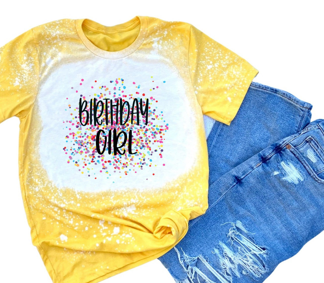 YOUTH-Confetti Birthday Girl- MANY COLORS