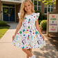 White School Supply Dress