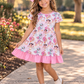 Pink Kpop Ruffle Dress