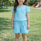 Blue Scalloped Lounge Set