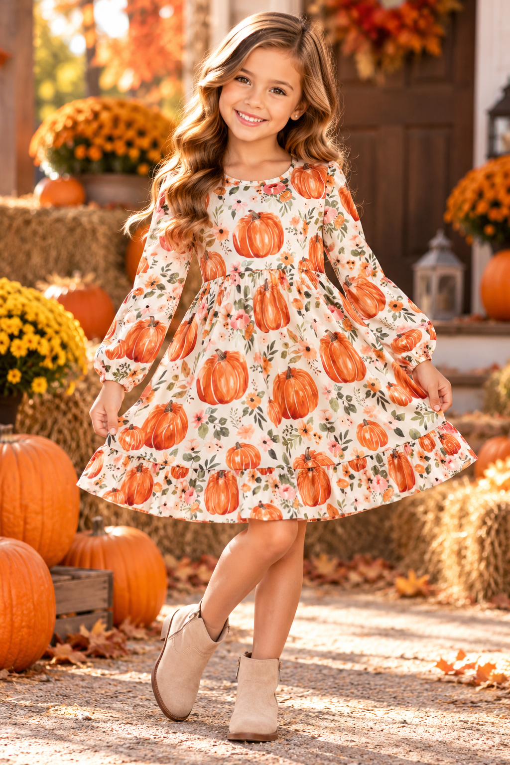 FALL PUMPKIN DRESS