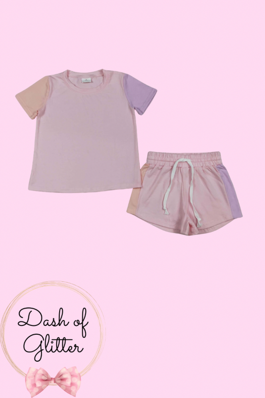 Colorblock Short Set