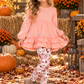 Coral Pumpkin Pant Set