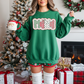 Adult-Green Holiday Pattern Mama Sweater