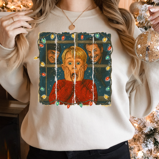 Adult- At Home Panel Sweatshirt