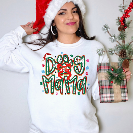 Adult- Holiday Dog Mama Sweatshirt