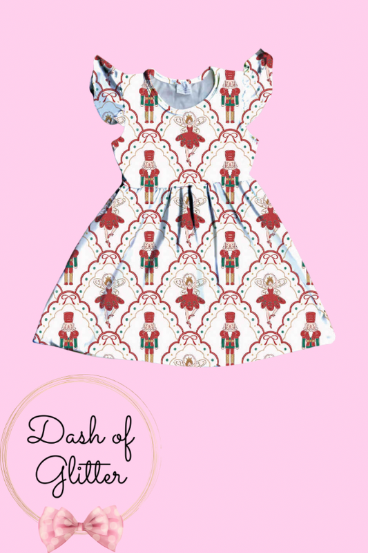 Red & White Nutcracker Dress