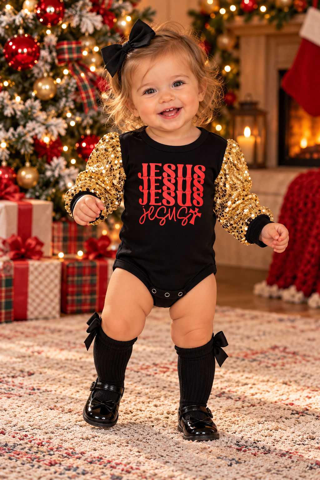 Jesus Stacked Onesie