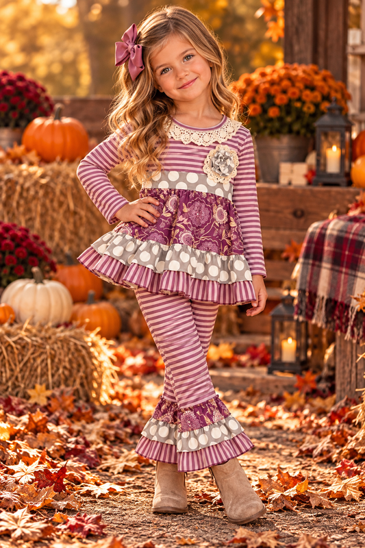 Purple Pant Set
