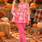Pink Rose Pant Set