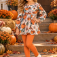 Pumpkin Floral Pant Set