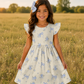 Blue & White Floral Dress