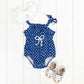 Infant Blue Polka Dot Romper