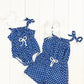 Infant Blue Polka Dot Romper