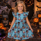 Blue Scary Friends Dress