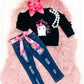 BOO-tiful Denim Pant Set