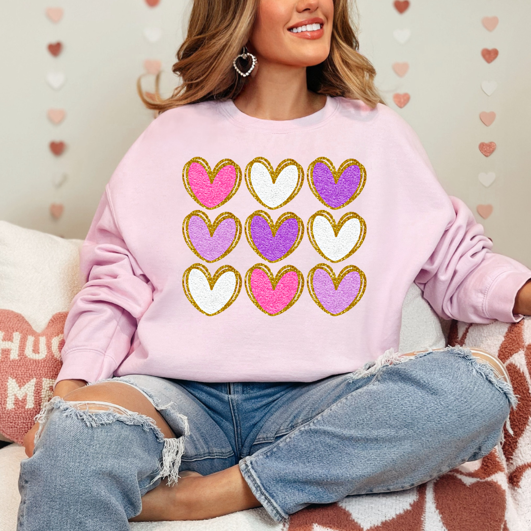 Stacked Hearts Sweatshirt