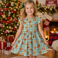 Green Gingham Gingerbread Dress