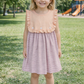 Peach & Lavender Stripe Dress