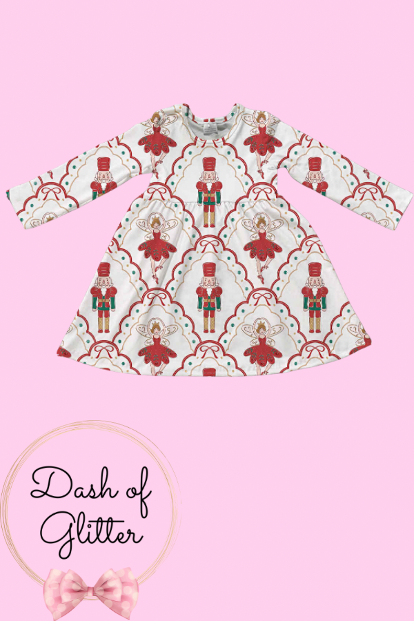 Red & White Nutcracker Dress