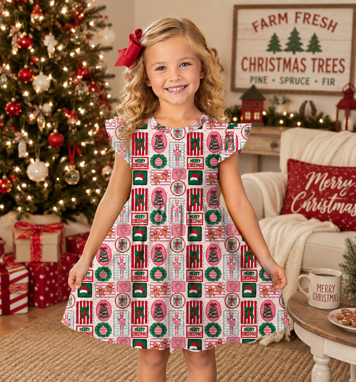 Christmas Collage Dress