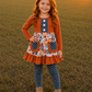 Fall Polka Dot Pumpkin Pant Set