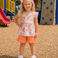 Coral School Short Set