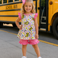 Pink & Yellow Bus Short Set