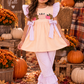 Beige & Lavender Pumpkin Pant Set