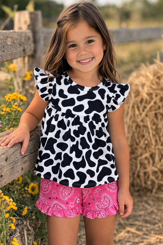 Cow Short Set