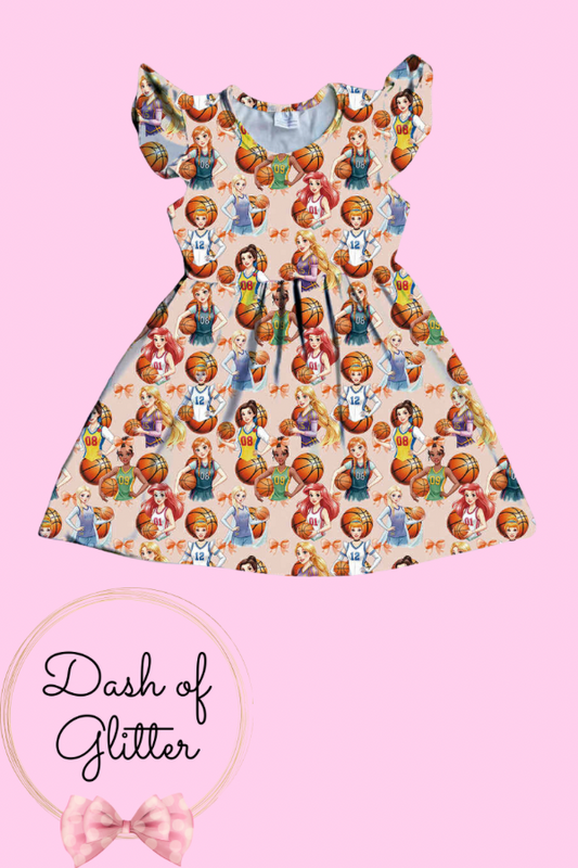 Flutter Sleeve-Basketball Princess
