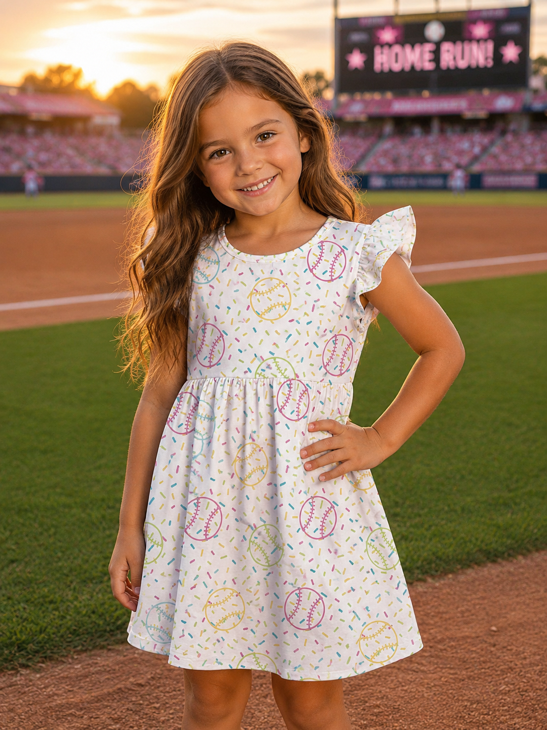 Baseball Sprinkle Dress