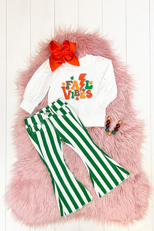 Fall Vibes Denim Pant Set