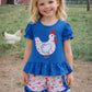 Floral Chicken Short Set